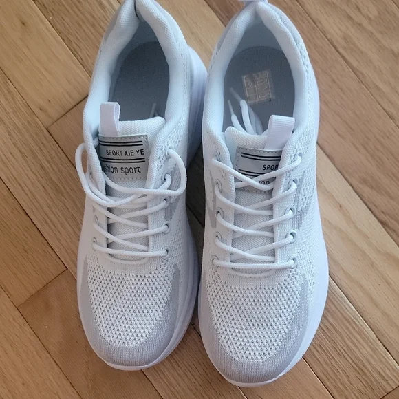 White Athletic Sneakers - Picture 3 of 4